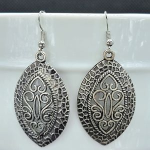 Filigree Drop Earrings Marquise